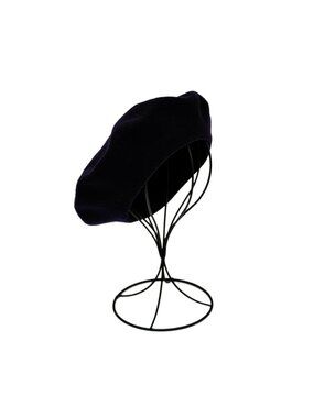 VINTAGE 1960s Beret Basque De Luxe – Navy Blue Deadstock MOD
